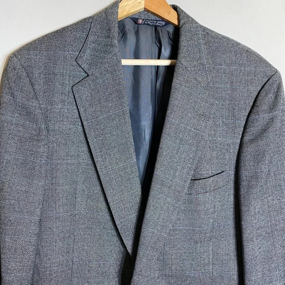 Austin Reed Wool Sport Coat Dinner Jacket Blazer Men's Size 42R* Gray Career